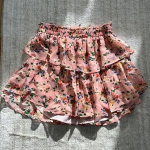 LoveShackFancy floral skirt, size XS